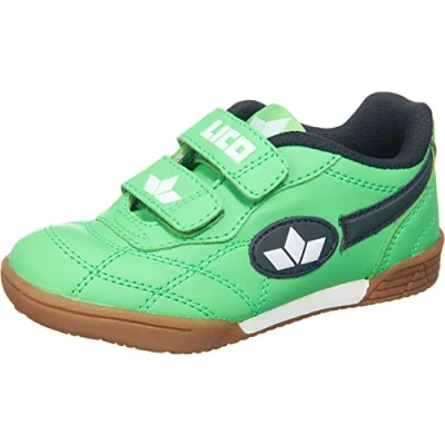 Image of Lico Unisex Kids Bernie V Indoor Shoes, Green Marine White, 12.5 UK Child