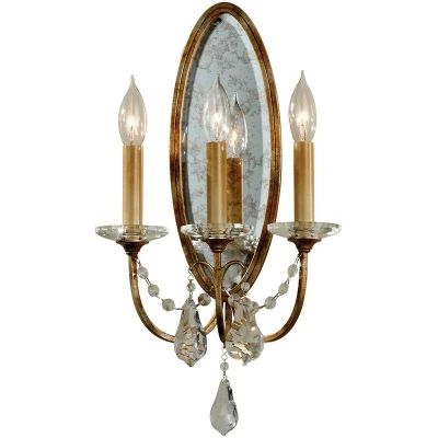 Image of Valentina 3 Light Indoor Candle Wall Bronze, E14