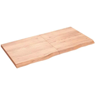 Image of vidaXL Wall Shelf Light Brown 120x60x(2 4) cm Treated Solid Wood Oak