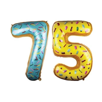 Image of Candy Number 75 Foil Balloon, 101cm