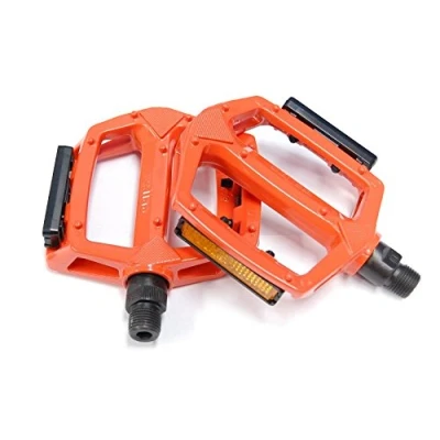 Image of Wellgo Orange Metal BMX Platform Pedals 1/2 (1 piece crank)