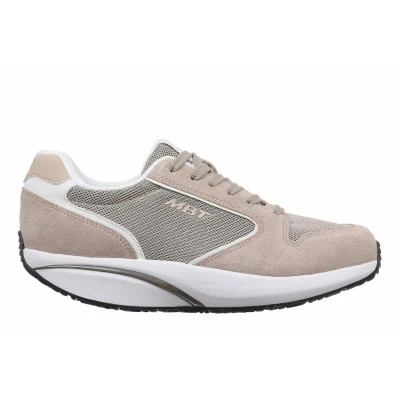 Image of MBT 1997 Classic II Casual Trainers for Men. Modern Style. Anatomical and Comfortable Trainers. Physiological Comfort Stability Footwear with Curved Sole. Lace up Sneakers. Beige Colour.