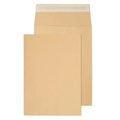 Image of Blake Purely Packaging B4 352 x 250 25 mm 140 gsm Gusset Pocket Peel &amp; Seal Envelopes (42060) Manilla Pack of 125