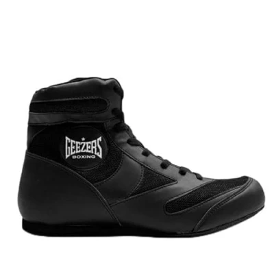 Image of Geezers Hyperlight Boxing Boots (Black, UK Footwear Size System, Adult, Men, Numeric, Medium, 10)