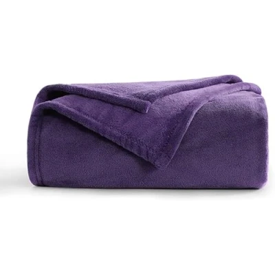 Image of Papa Jones Ltd Soft Warm Faux Fur Throw Sofa Bed Blanket Medium (127cm x 152cm), purple