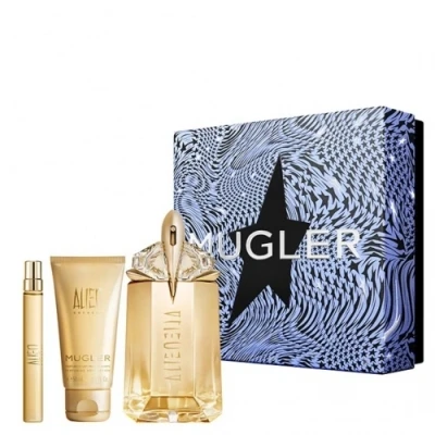 Image of Mugler Alien Goddess Gift Set 60ml Refillable EDP + 10ml 50ml Body Lotion