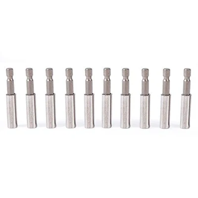 Image of Nikou Screwdriver Bit Holder 10Pcs Magnetic Extension Socket Drill 1/4&quot; Hex Power Tools