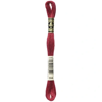 Image of DMC Amazon 3 Skein Pack Embroidery Floss, Medium Red