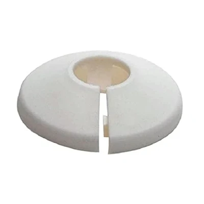 Image of The Home Fusion Company Set Of 2 Radiator Pipe Collar/Rose Radsnaps White, Chrome, Brown or Wood