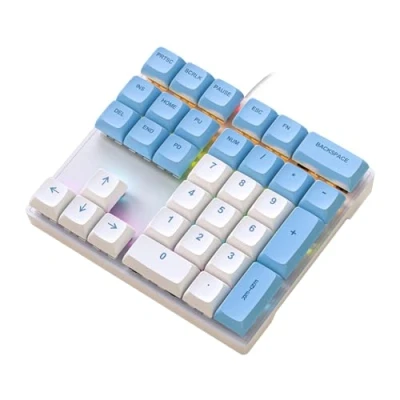 Image of Wire Number Pad USB Numeric Keypad 33 Key Keyboard For Laptop PC Computer Notebook Big Print Letters Mechanical Ergonomic