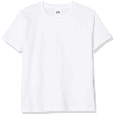 Image of Fruit of the Loom Boy&#039;s Kids Iconic, Lightweight Ringspun Tee, 5 Pack T Shirt, White (White 30), Years (Size:5 6) (Pack 5)