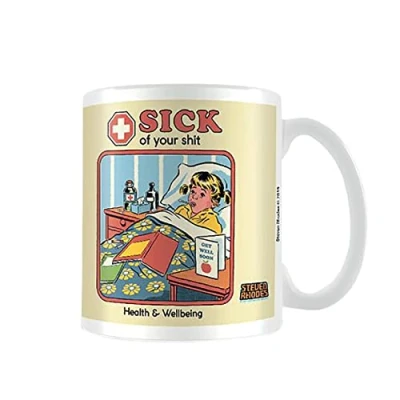 Image of Steven Rhodes MG25671 Mug, Ceramic, 11 Ounces, Multi Coloured