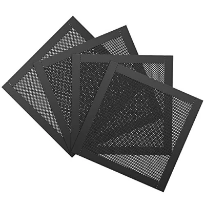 Image of MoKo 120mm Dust Filter for Computer Cooler Fan, [4 Pack] Magnetic Frame PC Fan Mesh PVC Dustproof Cover Grills Black