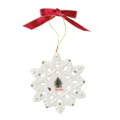 Image of Spode Snowflake Christmas Tree Decoration