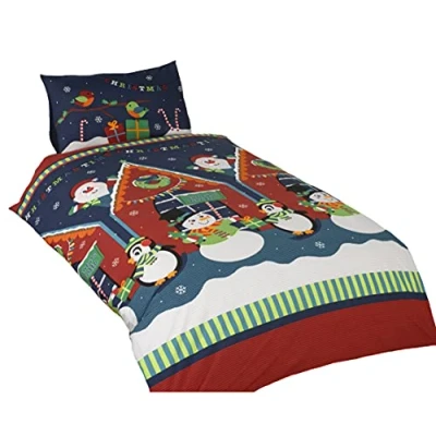 Image of Rapport Santa&#039;s Grotto Kids X Mas Duvet Set, Multi Colour, Toddler