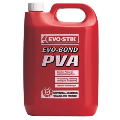 Image of 4 x 5 Litre Evo Stik Bond PVA Building Adhesive polyjerry jerrycan