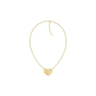 Image of Tommy Hilfiger BOLD Hearts Necklace goldcoloured, Women&#039;s, Size: One Size, Gold coloured