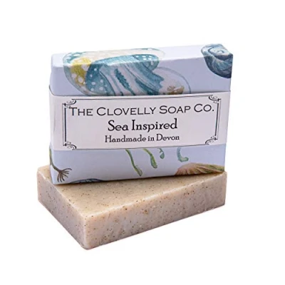 Image of Clovelly Soap Co Natural Handmade Tea Tree Peppermint &amp; Eucalyptus Bar for all Skin Types 100g