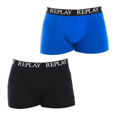 Image of Replay Mens Pack 2 Boxers I101005 men Multicolour Size Medium