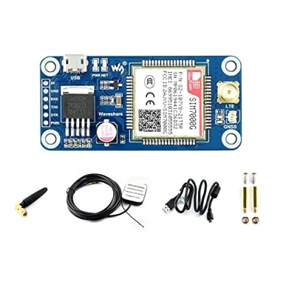 Image of Waveshare SIM7000G NB IoT/Cat M/Edge/GPRS HAT Low Power Narrow Band Cellular IoT Communication Module for GNSS Positioning Global Support Raspberry Pi