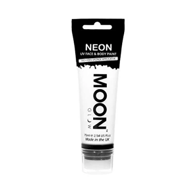 Image of Moon Glow Supersize 75ml Neon UV Face &amp; Body Paint White with sponge applicator