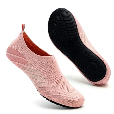 Image of Swim Water Shoes Socks Barefoot Protecting for Sea Beach Swimming Pool Mens Women(Nude Pink 3006,7.5/8.5 UK,42/43 EU)