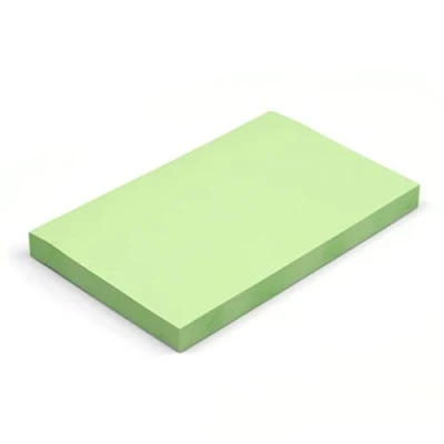 Image of Evergreen Goods 3 Pads x Pastel Green Coloured Sticky Post Notes Removable Self Adhesive 100 Sheets per pad 76 127 mm (3&quot; 5&quot;) Reminders, to Do, Memo