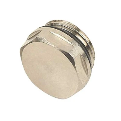 Image of Manual Radiator AIR Vent Bleed Plug Valve Blank Cap 1/2&quot; BSP x1