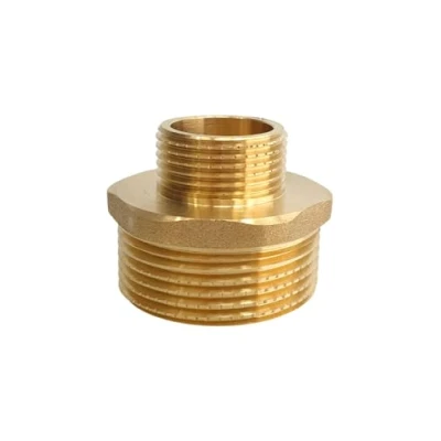 Image of Reducing Nipple 1 1/4 Inch x 3/4 Male Thread Brass Double Reduces External Suitable for Drinking Water