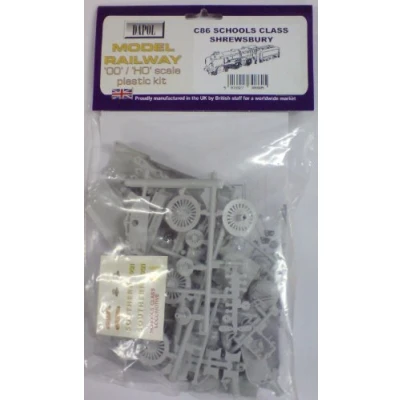 Image of Dapol Model Schools Class &quot;Shrewsbury&quot; Locomotive Plastic Kit OO Scale 1/76