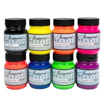 Image of Jacquard Textile 8 Fluorescent Color Set