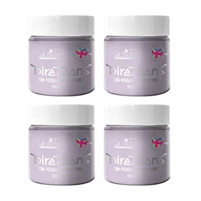 Image of 4x La Riche Directions Semi Permanent Hair Color 100ml Tub White Toner