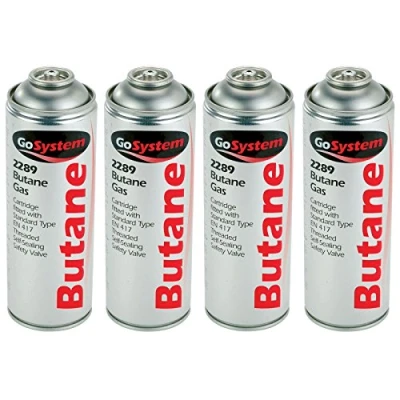 Image of GoSystem 2289 Butane Gas Cartridge 277g 482ml 4 Pack