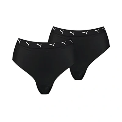 Image of PUMA Women&#039;s Sporty Thong Panties, Black, S