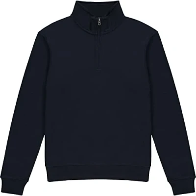 Image of Kustom Kit Mens 1/4 Zip Sweatshirt M Navy