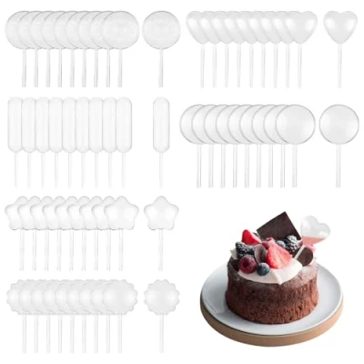 Image of SYEYCW 120 Pcs 4ml Plastic Transfer Pipettes Droppers, Dessert Pipette, Mini Pipette Cupcake Pipettes, Squeeze Liquid Dropper, for Cupcakes, Essential, Oils, Perfume, Mixing Acrylic Paints, Lab