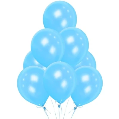 Image of 25pcs Plain 12&quot; Light Blue Helium Quality Latex Balloons Birthday Wedding Anniversary Christening Christmas Communion Party Decoration Baloon