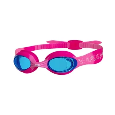 Image of Zoggs Little Twist Kids Swimming Goggles, UV Protection Swim Adjustable Strap Children’s Fog Free Tinted Goggle Lenses, Goggles 0 6 years Pink and Fuchsia
