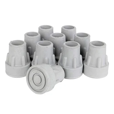 Image of Days Heavy Duty Bell Shaped Ferrule, 16 mm (5/8&quot;), Single, Grey, Walking Stick, Crutch, Furniture Replacement Rubber Tip, Easy Attach Protection Cup, Handicapped(Eligible for VAT Relief in the UK)