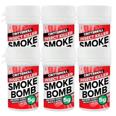 Image of CritterKill 5g Smoke Bomb Fogger For Fleas, Bedbugs, Moths and All Insects Professional Strength (6)