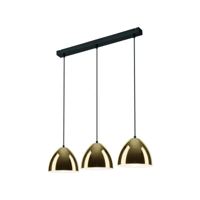 Image of Mia Bar Pendant Ceiling Light Gold, 3x E27