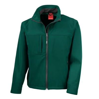 Image of Result Men&#039;s Classic Soft Shell JKT Jacket, Green (Bottle), XXX Large
