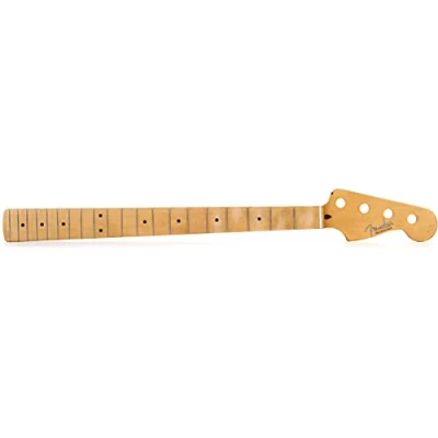 Image of Fender Neck, Road Worn® &#039;50&#039;s Precision Bass® 20 Vintage Frets, Maple, &quot;C&quot; Shape