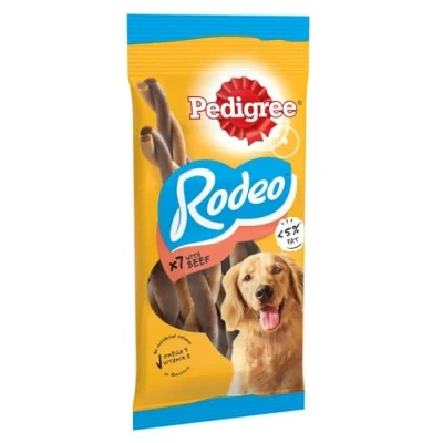 Image of Pedigree Good Chew Dog Treats for Medium Adult Dogs with Beef 7 Chews (Pack of 12) 123g x 12