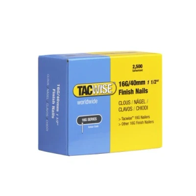 Image of Tacwise 0319 Type 16G / 40 mm Galvanised Finish Nails, Pack of 2500