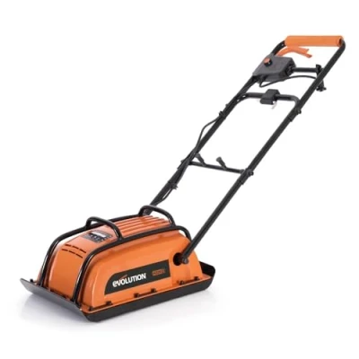 Image of Evolution Power Tools H320 E Hulk Electro Plate Compactor, Electric Ideal For Levelling Pavement, Artificial Turf Ground Preparation, Patio, Blockwork, Sand, Soil &amp; More 3 Year Warranty, 230V