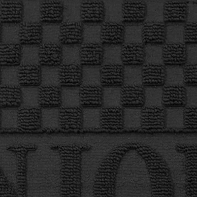 Image of Tapis Deco Door Carpet 45X75 Bonjour, Noir Black