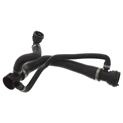 Image of 17127519248 Radiator Hose FEBI BILSTEIN 45818 EPDM (ethylene propylene diene Monomer (M class) rubber), Plastic with quick couplers BMW: 6 Coupe