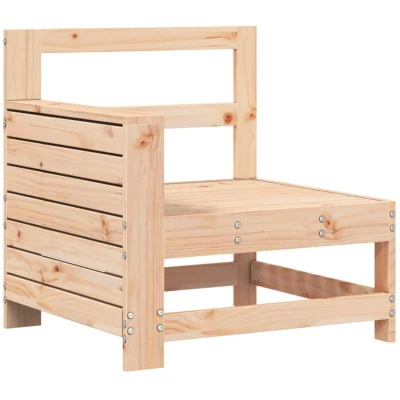 Image of vidaXL Garden Armrest Sofa 69x62x70.5 cm Solid Wood Pine