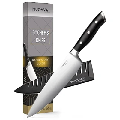 Image of nuovva Kitchen Chef Knife Sharp with Sheath 8 inch Professional Cooks Knives German High Carbon Stainless Steel Blade Premium Cooking